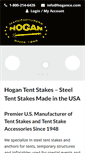 Mobile Screenshot of hogantentstakes.com
